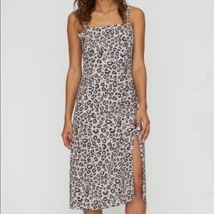 Sanctuary Cheetah Sleeveless Midi Dress Size 6